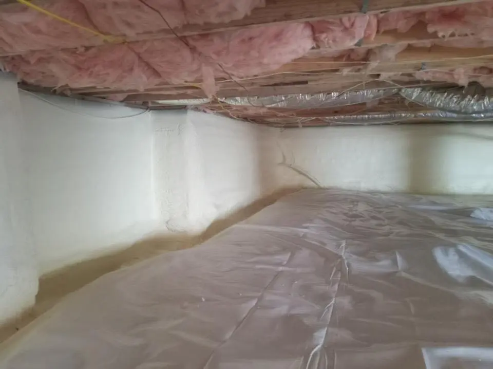 Crawl space encapsulation with closed-cell spray foam for Spray Foam Roofing in Smyrna